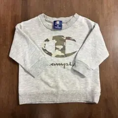 Champion 迷彩ロゴ トレーナー グレー　チャンピオン