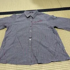 TOPYS ストライプ柄ボタンアップシャツ