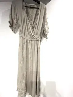 <SUREVE> ロングワンピース　レーヨン　M ベージュ　Avail しまむら