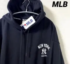 新品　MLB ニューヨーク・ヤンキース　パーカー　スウェット　ブラック　Mサイズ