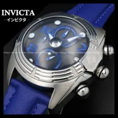 稼働★美品★未使用★Invicta インビクタ ブルー クロノグラフ QZ腕時計 Yahoo!オークション -メンズ腕時計の落札相場・落札価格