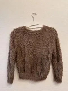【美品】KBF ファー仕立て長袖ニット One Size