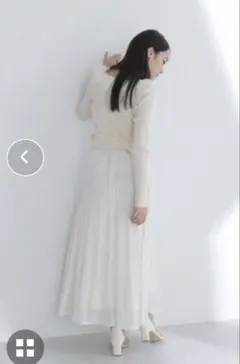 シアーラメプリーツスカート