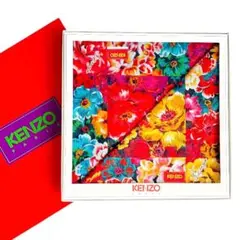 新品　KENZO ハンカチ 2枚セット 花柄 綿 カラフル 箱付き ケンゾー