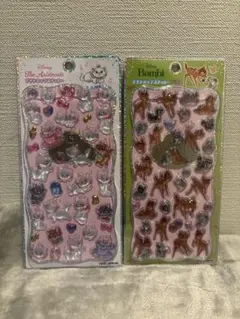 正規品　プチドロップステッカー　ディズニー　マリーちゃん　バンビ