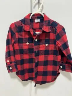 baby GAP 長袖シャツ 12-18ヶ月 レッド・ネイビー