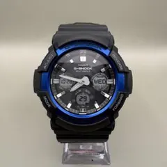 CASIO G-SHOCK GAW-100B ブルー 電波ソーラー 充電HI