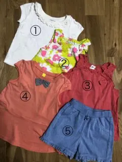 トップス パンツ 女の子 5点セット
