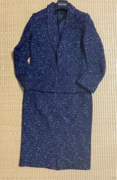 お値下げしました！　　ディノス　ダーマ　ネイビー ツイード スーツ セット