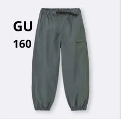GU 160 ワイドワークジョガーパンツ　カーキ