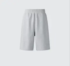 アヒル様専用　　UNIQLO スウェットワイドショートパンツ グレー Mのサムネイル