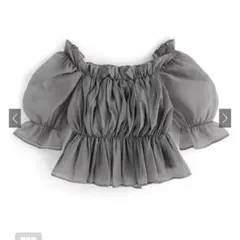 GRL シアーギャザーショート丈ブラウス[tu541]のサムネイル