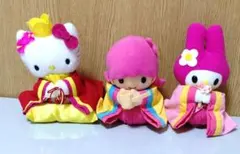 ハローキティ　マイメロディ　ララ　ひな祭り　ぬいぐるみ