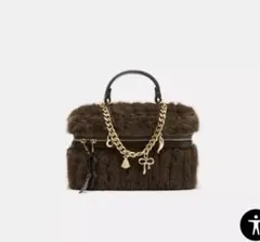 ZARA フェイクファーハンドバッグ