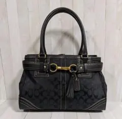 未使用　黒　COACH コーチ シグネチャー　ブラック　10508 トートバッグ