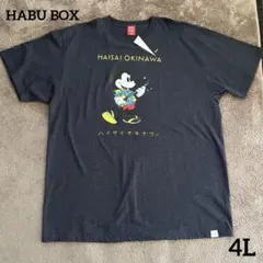 新品　HABU BOX ミッキーマウス Tシャツ　ハイサイオキナワ　4Lのサムネイル