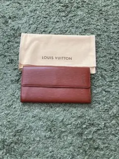 ルイヴィトン エピ 長財布ブラウン茶LOUIS VUITTON ウォレット 本革