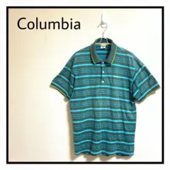 Columbia コロンビア ポロシャツ カーキ 水色 黄 半袖 L メンズのサムネイル
