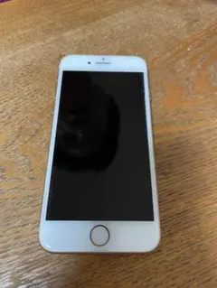 iPhone8 本体　ゴールドピンク画面にひび割れあり