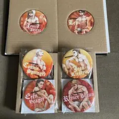 進撃の巨人 別冊少年マガジン　付録　特装版 特製缶バッジ　6個セット　台紙付き