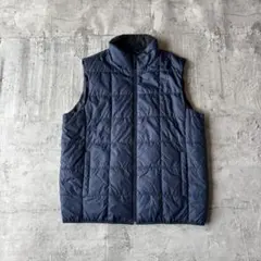 ダウンベストジャケット ブルゾン Y2K 中綿ベスト ゴルフ LL 古着 メンズ