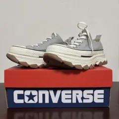 コンバース トレックウェーブ グレー 厚底 美品