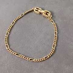 294/美品 GIVENCHYジバンシー ブレスレット ロープチェーン ゴールド 
