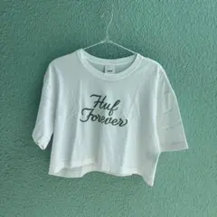 HUF ホワイト Tシャツ Sサイズ　ショート丈のサムネイル