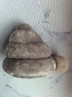 うんこミュージアム　ふわふわ グレー ぬいぐるみ ポンポン付き