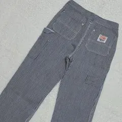 希少 日本製 サムライ自動車俱楽部 ヒッコリー ペインター ワーク パンツ 30