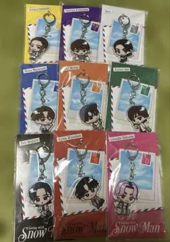 SnowMan すのチル アクリルキーホルダー 9人セット売り - メルカリ