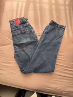 ZARA ダメージ加工 ストレートデニム