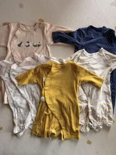 西松屋などロンパース5枚セットカバーオール肌着