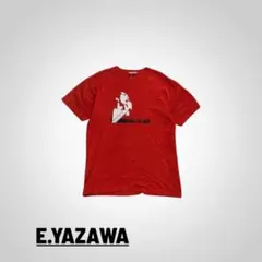 矢沢永吉】Tシャツ《古着》E.YAZAWAロゴ／ファイヤー フリーサイズ