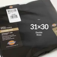 31×30【新品・未使用】ディッキーズ　ダブルニー　85283　　・BLACK・