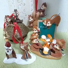 ディズニー　チップ　デール　オーナメント　キャンプ　どんぐり　ピーナッツ　サンタ