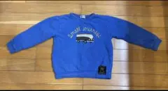 KP Boy 青いトレーナー バス刺繍130㎝