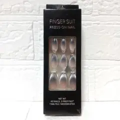 FINGER SUIT PRESS-ON NAIL ネイルチップ　30枚 グレーのサムネイル