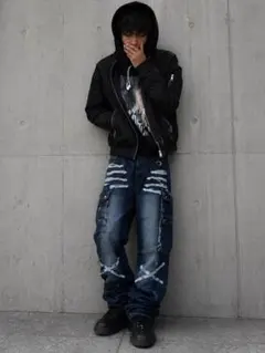EDWIN ブラックフレアwas brrrsos着用SWAG bolan sk8 ブラックフレア brrrsos着用SWAG bolan sk8 archive - メルカリ