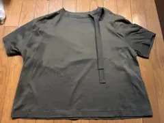 mizuiro ind 半袖 Tシャツ カーキ タイ（リボン）付のサムネイル