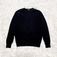 UNIQLO ユニクロ　ウォッシャブルクルーネックセーター　黒ブラック　Sサイズ