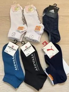 新品　キッズ靴下 6足セット 19-24cm 小学　中学