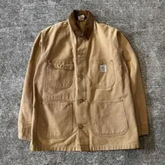 80s Carhartt ミシガンチョアコート 裏地なし　カバーオール 星タグ