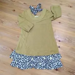 fvori チュニックワンピース　マスタードイエロー