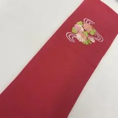 Y6719 ピンク 半襟 刺繍 振袖 訪問着 菊 流水