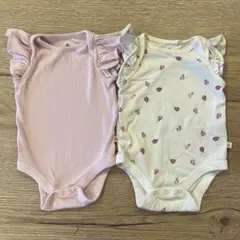 baby gap フリルロンパース 3-6ヶ月　2枚セット