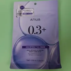 ANUA RETINOL 0.3 NIACIN ナイトケアマスク 7枚入