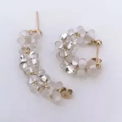 Blanco. じゃらじゃらピアス大 クリアxマットクリア