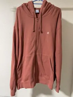 Champion チャンピオン ジップアップパーカー ラスト 赤茶色 裏毛