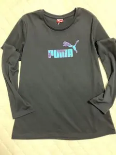 PUMA ブラック 長袖Tシャツ M